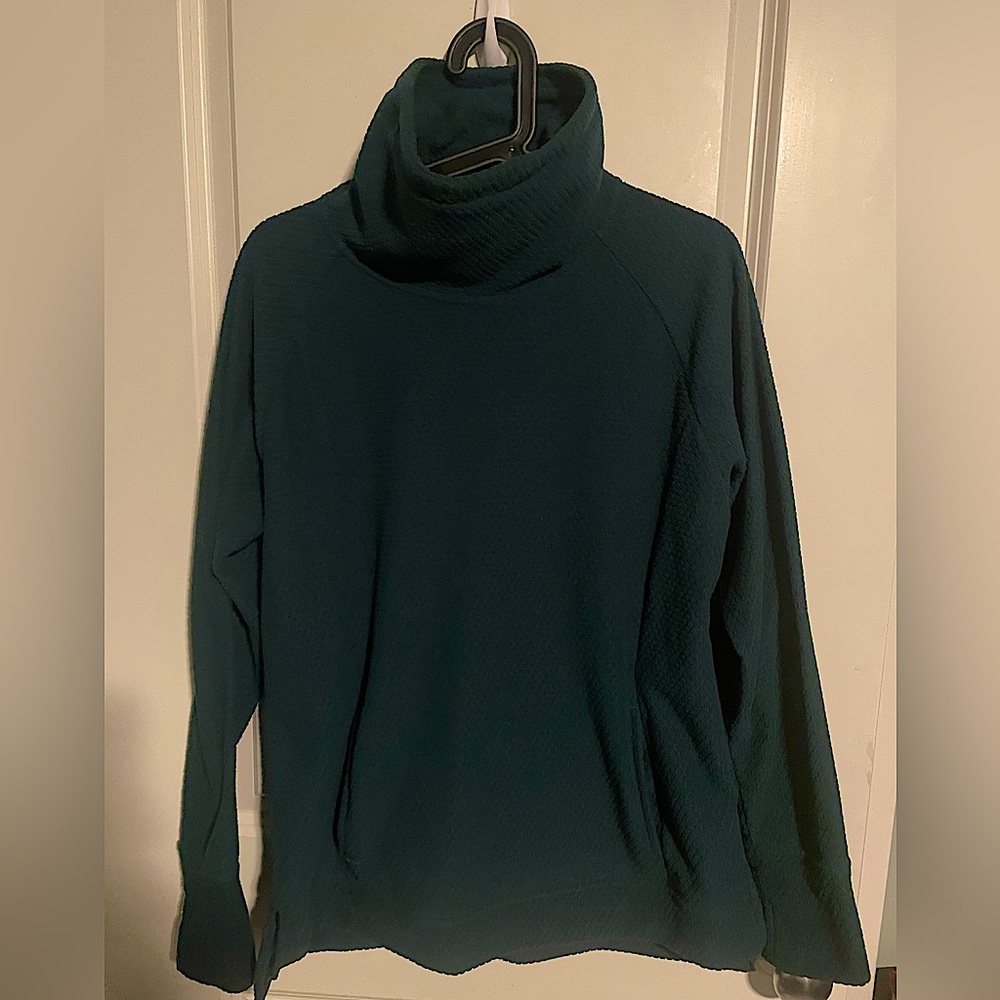 MTA Sport Fleece Funnel Neck sweatshirt. Dark forest green. Size large